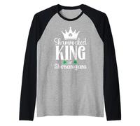 Uomo King of Shananigans Malarkey Shenanigator Shenanigans Begin Maglia con Maniche Raglan
