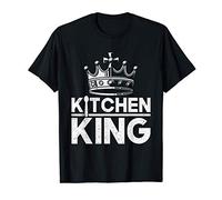 Uomo Kitchen King Funny Couple Shirt For Chefs And Wannabes Maglietta