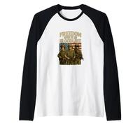 Uomo La libertà scorre nella mia linea di sangue Maglia con Maniche Raglan