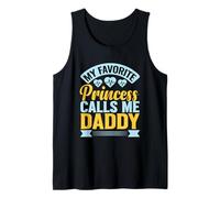 Uomo La mia Principessa Preferita Mi Chiama papà Canotta