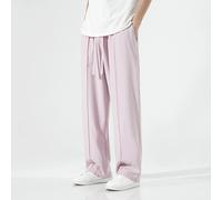 Uomo Larga Kung Fu Pantaloni con Lacci Elastico Vita Casual Dritto Joggers