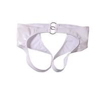 Uomo Lattice Intimo Similpelle Boxer Slip Traforato Sexy Apri-Inguine