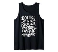 Uomo Laurea Psicologia Divertente Psicologo Uomo Canotta