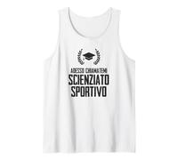 Uomo Laurea Scienze dello Sport Divertente Frase Scherzo Canotta