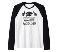 Uomo Laurea Specialistica Frase Divertente Laureato Radiologo Maglia con Maniche Raglan