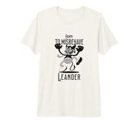 Uomo Leander - Nome da Ragazzo con Un diavoletto Carino Maglietta Premium