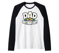Uomo Lettere retrò per Compleanno Ragazzo papà, papà del Compleanno Ragazzo Maglia con Maniche Raglan