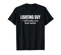 Uomo Lighting Guy I Will Make You Look Better Funny Light Tech Maglietta con Stampa Grafica Economica