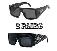 Uomo Locs Rettangolare Lowrider Motociclista Piatto Top Grande Telaio Bandana