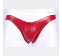 Uomo Lucido Simil Latex Slip Vita Bassa Elastico Mutande Lingerie Sexy Solido