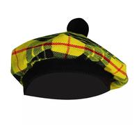 Uomo Macleod Of Lewis Tam O' Shanter Cofano Basco Balmorals Tartan Tammy Hat
