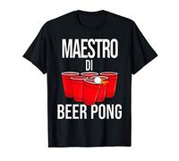 Uomo Maestro di Beer Pong - regalo divertente Beer Pong Maglietta