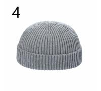 Uomo Maglia Unisex Cappello Beanie con Teschio Marinaio Brimless Moda Retrò