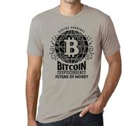 Uomo Maglietta Bitcoin Futuro del Denaro HODL BTC Crypto - Bitcoin Future of Money HODL BTC Crypto - T-Shirt Stampa Grafica Divertente Vintage Idea Regalo Originale alla Moda Grigio Chiaro XXL