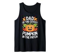 Uomo Maglietta Dad of The Cutest Pumpkin in The Patch Halloween Daddy Canotta