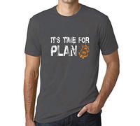 Uomo Maglietta È Il Momento Del Piano B Bitcoin Btc Hodl Crypto - It's Time For Plan B Bitcoin Btc Hodl Crypto - T-shirt Stampa Grafica Divertente Vintage Idea Regalo Originale Alla Moda Grigio Topo L