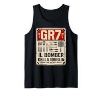 Uomo Maglietta Grigliata GR7 Il Bomber Griglia Regalo Grigliatore Canotta