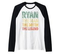 Uomo Maglietta Ryan The Man The Myth The Legend Nome Ryan Maglia con Maniche Raglan