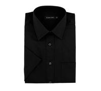 Uomo Manica Corta Easy Care Poly Cotone Camicia By Double Two, Size 36.8to58.4cm