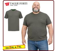 uomo manica corta t-shirt cotone TAGLIE FORTI da 2XL a 7XL Re del Mare