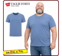 uomo manica corta t-shirt cotone TAGLIE FORTI da 2XL a 7XL Re del Mare