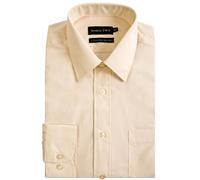 Uomo Manica Lunga Misto Cotone Formale Camicia By Double Two, Misura 15-23, 10