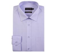 Uomo Manica Lunga Misto Cotone Formale Camicia By Double Two, Misura 15-23, 10