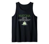 Uomo Matcha Colpisce Diversi Divertenti Amanti del tè Matcha Canotta