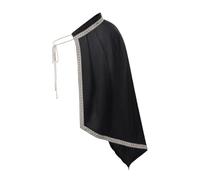 Uomo Medieval Shawl - Half Shoulder Knight Cape, Renaissance Warriors Cloak for LARP and Cosplay | Ideale per Halloween, Stage Performance, Teme Party, Masquerade, Eventi scolastici