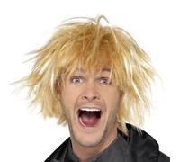 Uomo Messy Surfer Guy Parrucca per Costume 90s Dumb Biondo più Scemo da Smiffys