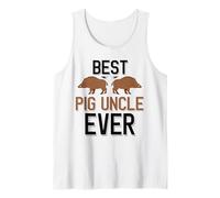Uomo Miglior Pig Uncle Ever Caccia al Cinghiale Canotta