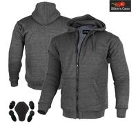 Uomo Motocicletta Questo Armor Protettivo Cappuccio Dupont™ kevlar Pile Grigio