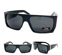 Uomo Motociclista Gangster Hardcore Hip Hop Rapper Locs Sole Montatura Nero Buio
