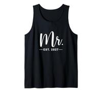 Uomo Mr. EST. 2027 Just Married Promosso To Mr, Mrs Wedding Canotta