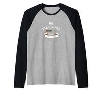 Uomo Mr. Fix It All Conosciuto Anche Come Papà Maglia con Maniche Raglan