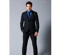 Uomo Nero Abito Testimoni Dello Sposo Business Slim Elegante Nozze Sera Festa