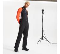 Uomo Nero Dare2b Achieve Isolato Allungabile Sci Salopette Pantaloni Gamba Corta