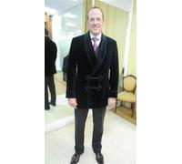 Uomo Nero Fumare Giacca Blazer Lusso lo Sposo Matrimonio Design Festa Indossare