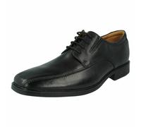 Uomo Nero/Marrone/Marrone Scuro Clarks Scarpe IN Pelle Con Lacci Calzabilità G