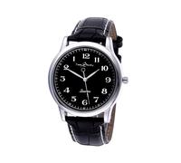 (Uomo nero) Orologio al quarzo per amanti, quadrante a pressione dell'olio, impermeabile, inverso, senso