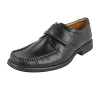 Uomo Nero Pelle Rip Nastro Clarks Scarpe UK Taglie 7 - 11 Calzabilità G Huckley