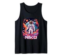 Uomo NIKO - Nome Ragazzo Simpatico con Un Astronauta Cool Canotta