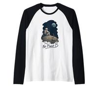 Uomo Non Esiste Un Pianeta B, consapevolezza Ambientale Maglia con Maniche Raglan