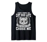 Uomo Non Ho Scelto The Cat Dad Life Funny Cat Kitten Father Canotta