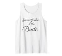 Uomo Nonno della Sposa, Matrimonio e Sposa, Script Nero Canotta