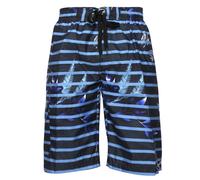Uomo Nuoto Pantaloncini Surf Beach Tasca Relaxed Fit Poliestere Original Deluxe