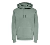 Only & Sons Uomo O&S Morbido Felpa con Cappuccio Maglione Basic Hoodie Maglione ONSCERES, Colore:Verde Pastello, Dimensione Maglia:M