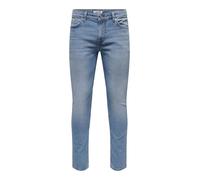 Uomo O&S Slim Fit Jeans Pantaloni Basic Stoned Washed Denim ONFLEX NUOVO