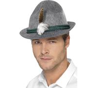 Uomo Oktoberfest Cappello Tedesco Trenker Bavarese Fedora Birra Cervo Festa Dr