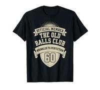 Uomo Old Balls Club 60° Compleanno Uomo Over The Hill Maglietta